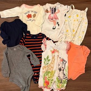 3-6 M Onesies Set of 8